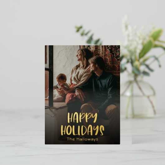 Eenvoudig Prettige feestdagen volledig verticaal f (Staand Voorkant)