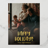 Eenvoudig Prettige feestdagen volledig verticaal f (Voorkant)