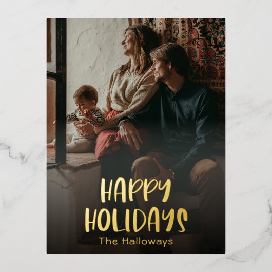 Eenvoudig Prettige feestdagen volledig verticaal f (Voorkant)