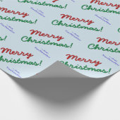 Eenvoudig 'prettige kerst'! Verpakkingspapier Cadeaupapier (Hoek)