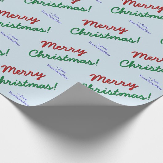 Eenvoudig 'prettige kerst'! Verpakkingspapier Cadeaupapier (Hoek)