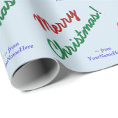 Eenvoudig 'prettige kerst'! Verpakkingspapier Cadeaupapier (Rol Hoek)