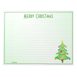 Eenvoudig prettige kerstboom om lijst te doen: Jou Notitieblok