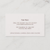 Eenvoudig procureur-artikel met Visitekaartje aan  (Achterkant)