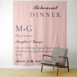 EENVOUDIG PROEFDINER OXFORD BLAUW EN BABY ROZE WANDKLEED