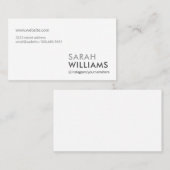 Eenvoudig professional visitekaartje (Voorkant / Achterkant)