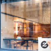 Eenvoudig Professioneel 101 x 71 cm Rechthoek Raamsticker (Cafe Raam)