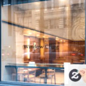Eenvoudig Professioneel 132cm x 183cm Rechthoek Raamsticker (Cafe Raam)