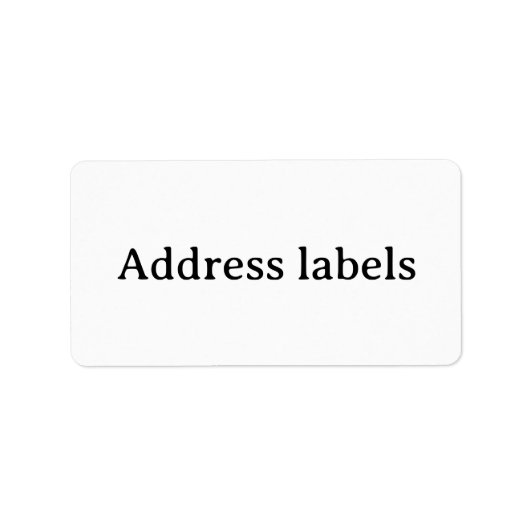 Eenvoudig professioneel 2.375" x 1.25" adres etiket (Voorkant)