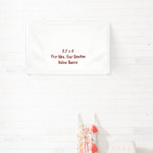 Eenvoudig Professioneel 2,5' x 4' Binnen Spandoek (Insitu)