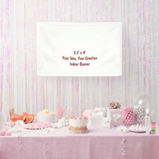 Eenvoudig Professioneel 2,5' x 4' Binnen Spandoek