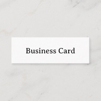 Eenvoudig professioneel 3.0" x 1.0" mini visitekaartje