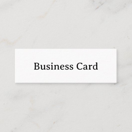 Eenvoudig professioneel 3.0" x 1.0" mini visitekaartje (Voorkant)