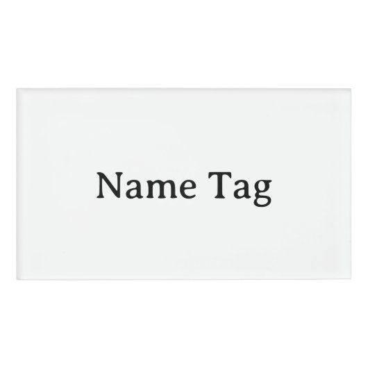 Eenvoudig professioneel 3,5" x 2" naambadge (Voorkant)