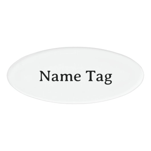 Eenvoudig professioneel 3" x 1.125" naambadge (Voorkant)