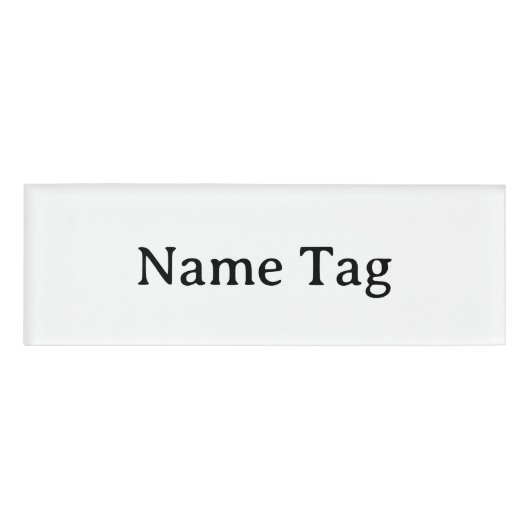 Eenvoudig Professioneel 3" x 1" Naambadge (Voorkant)