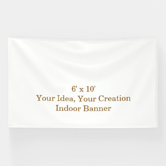 Eenvoudig professioneel 6' x 10' binnen spandoek