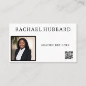 Eenvoudig professioneel aangepast Afbeelding, QR-c Visitekaartje (Voorkant)
