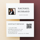 Eenvoudig professioneel aangepast Afbeelding, QR-c Visitekaartje