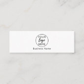 Eenvoudig Professioneel Aangepast Logo Mini Visitekaartje (Voorkant)