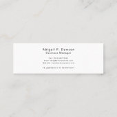 Eenvoudig Professioneel Aangepast Logo Mini Visitekaartje (Achterkant)
