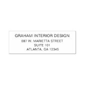 Eenvoudig professioneel adres  zelfinktende stempel (Design)