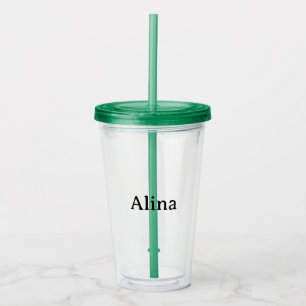 Eenvoudig professioneel bedrijf 16oz helder acryl drinkbeker