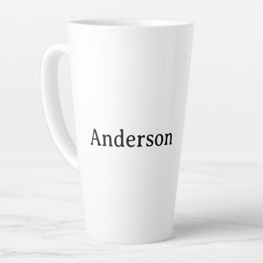Eenvoudig professioneel bedrijf 17 oz grote latte mok (Linkerhoek)
