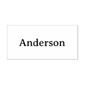 Eenvoudig professioneel bedrijf 1,5" x 3" rubberstempel (Afrduk)