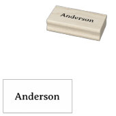 Eenvoudig professioneel bedrijf 1,5" x 3" rubberstempel (Gestempeld)