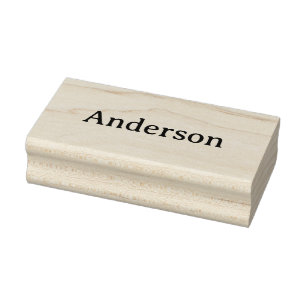 Eenvoudig professioneel bedrijf 1,5" x 3" rubberstempel