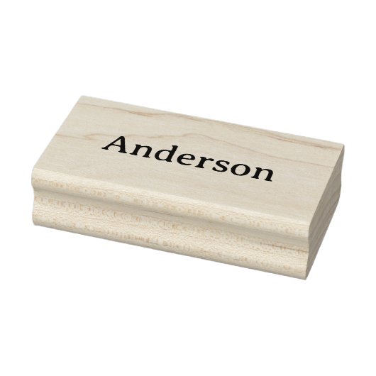 Eenvoudig professioneel bedrijf 1,5" x 3" rubberstempel (Stempel)