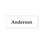 Eenvoudig professioneel bedrijf 1" x 2.5" rubberstempel (Afrduk)