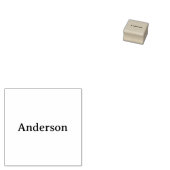 Eenvoudig professioneel bedrijf 2,54 cm x 2,54 cm rubberstempel (Gestempeld)