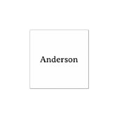 Eenvoudig professioneel bedrijf 2,54 cm x 2,54 cm rubberstempel (Afrduk)