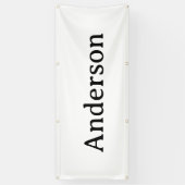 Eenvoudig professioneel bedrijf 2,5' x 6' Buiten Spandoek (Verticaal)