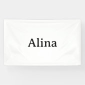 Eenvoudig professioneel bedrijf 3' x 5' binnen spandoek (Horizontaal)