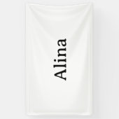 Eenvoudig professioneel bedrijf 3' x 5' binnen spandoek (Verticaal)