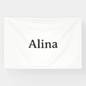 Eenvoudig professioneel bedrijf 4' x 6' Binnen Spandoek (Horizontaal)