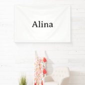 Eenvoudig professioneel bedrijf 4' x 6' Binnen Spandoek (Insitu)