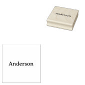 Eenvoudig professioneel bedrijf 6,35 cm x 6,35 cm rubberstempel (Gestempeld)