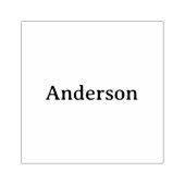 Eenvoudig professioneel bedrijf 6,35 cm x 6,35 cm rubberstempel (Afrduk)