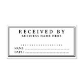 Eenvoudig professioneel bedrijf ontvangen door han  zelfinktende stempel (Design)