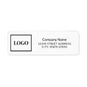 Eenvoudig professioneel bedrijfsadres etiket (Voorkant)