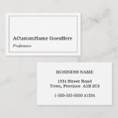 Eenvoudig, professioneel en menselijk Visitekaartj Visitekaartje (Voorkant / Achterkant)