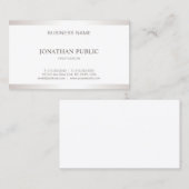 Eenvoudig professioneel gewoon elegant design Mode Visitekaartje (Voorkant / Achterkant)