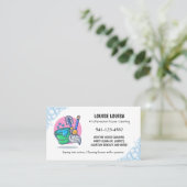 Eenvoudig professioneel huis schoonmaken Visitekaa Visitekaartje (Staand voorkant)