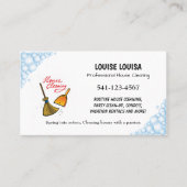 Eenvoudig professioneel huis schoonmaken Visitekaa Visitekaartje (Voorkant)