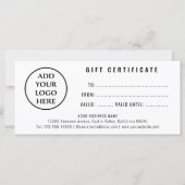 Eenvoudig professioneel Logo Boutique-cadeaubon (Voorkant)