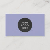 Eenvoudig Professioneel Logo QR Code Lavendel Bedr Visitekaartje (Voorkant)